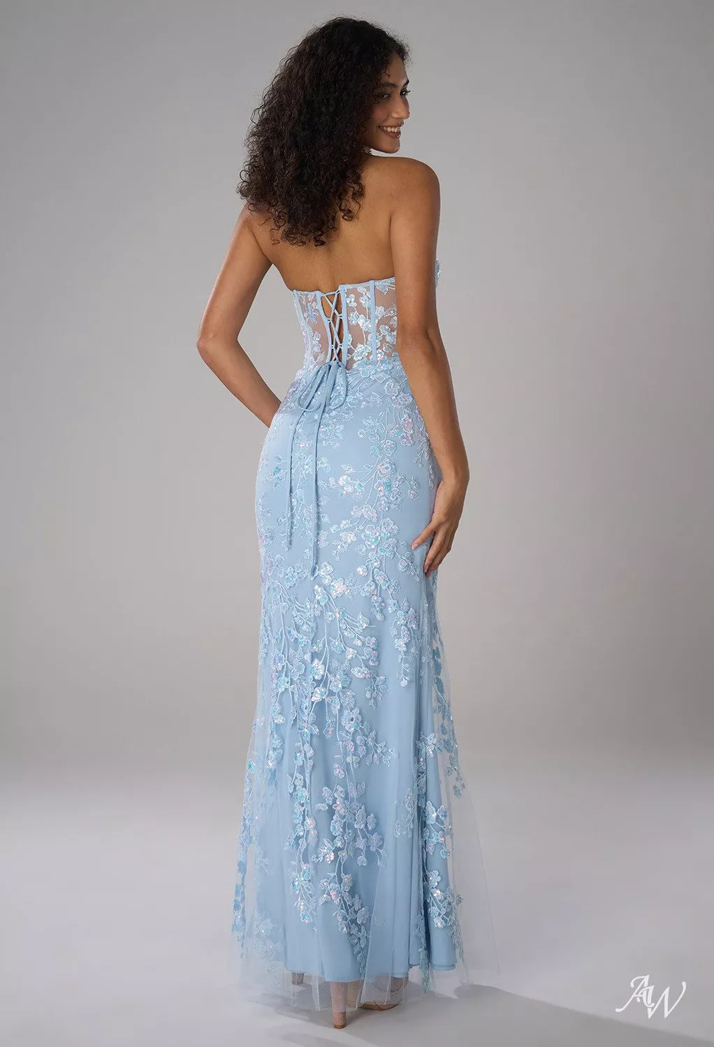 sachin and babi light blue dress Ocean Blue Party Dresses