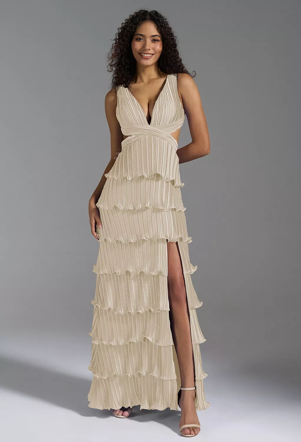 sachin and babi light blue dress A-line Sweetheart Lace Unique Prom Dresses Champagne Long Formal Gowns –  SELINADRESS
