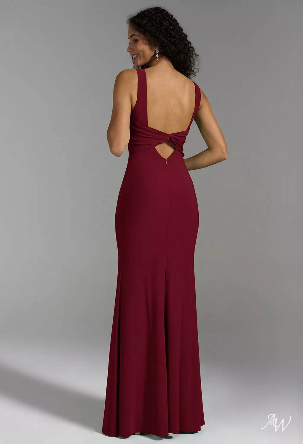 AW Caroline Burgundy Bridesmaid Dresses