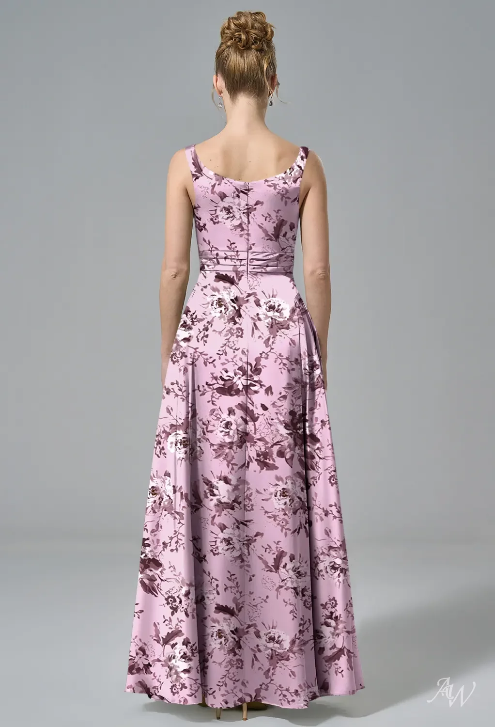 AW Cheney Satin Charmeuse Dusty Lavender Toile Bridesmaid Dresses |  AW.Bridal Australia