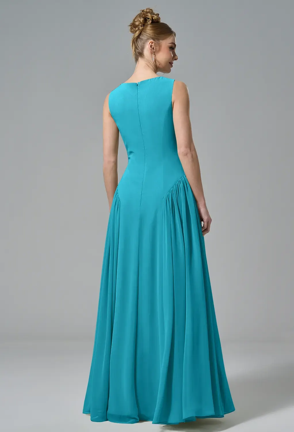 viola bridesmaid dresses Sage Green Satin Cowl Neck Bridesmaid Dress Sheath Midi