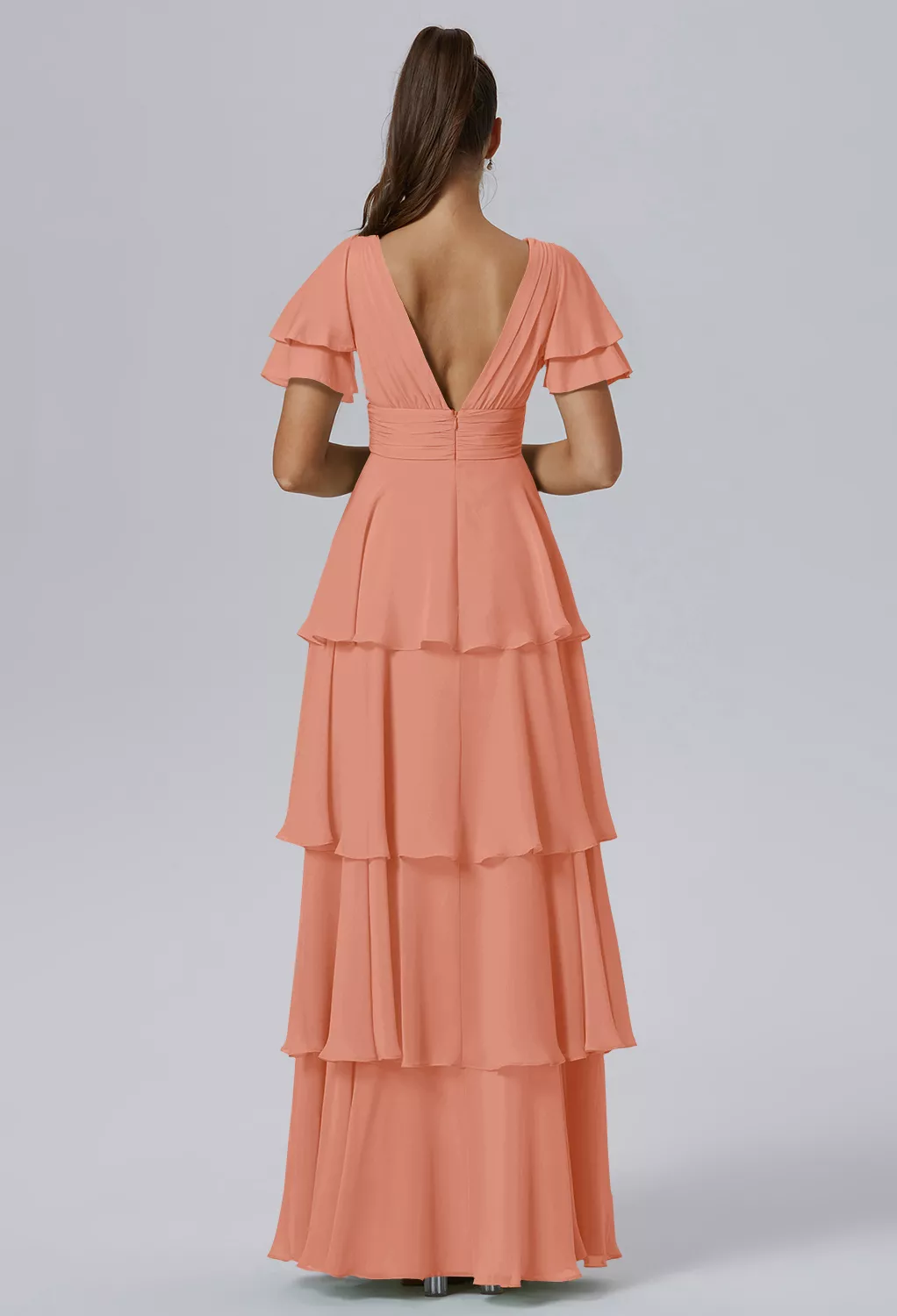 Peach Pink Bridesmaid Dresses | AW.Bridal Australia