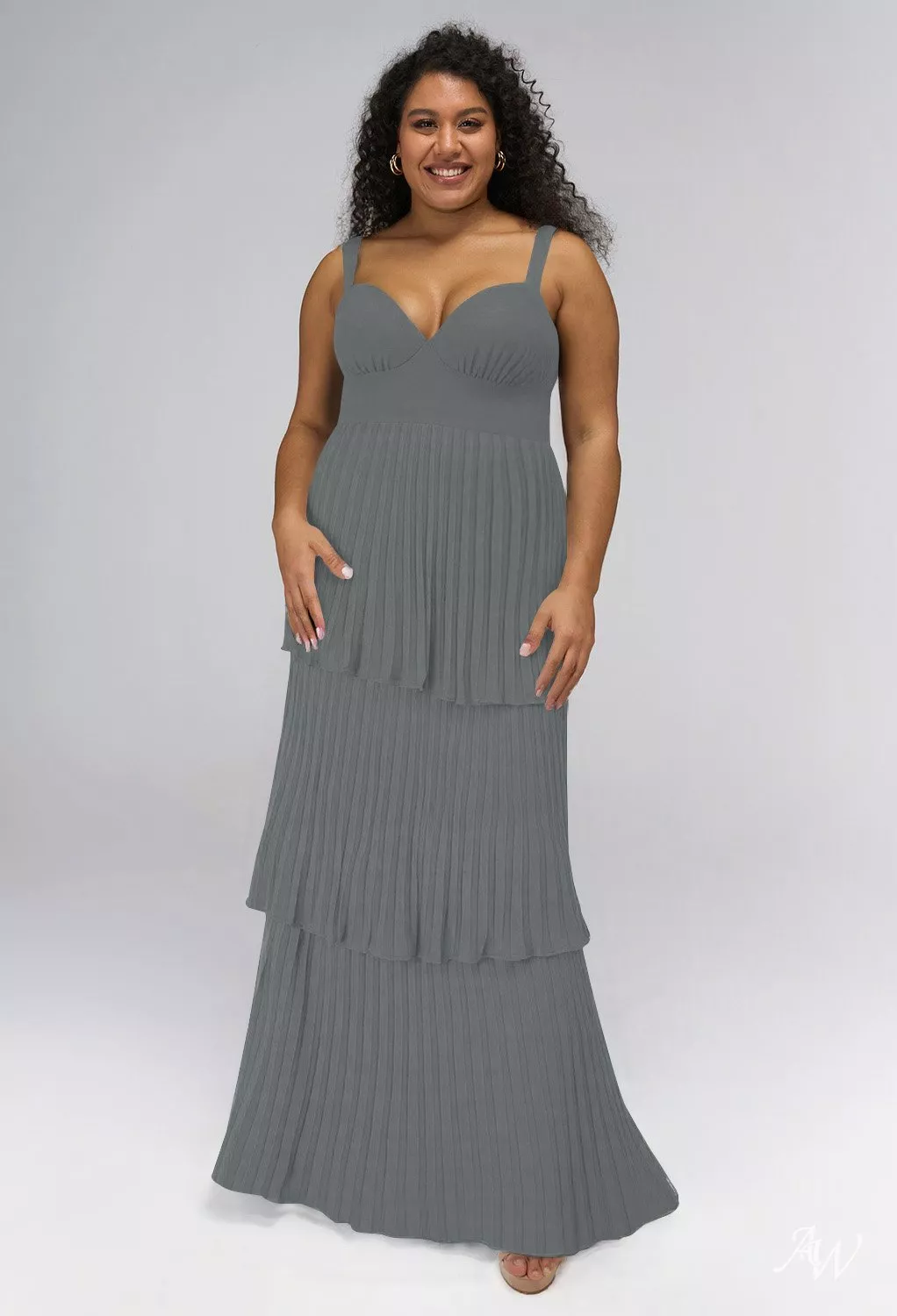 plus size gray bridesmaid dresses AW Lowri Steel Sweetheart with criss Cobalt Satin Halter Neck 50holidaydress lycra sartin shirt (Size):XXL
