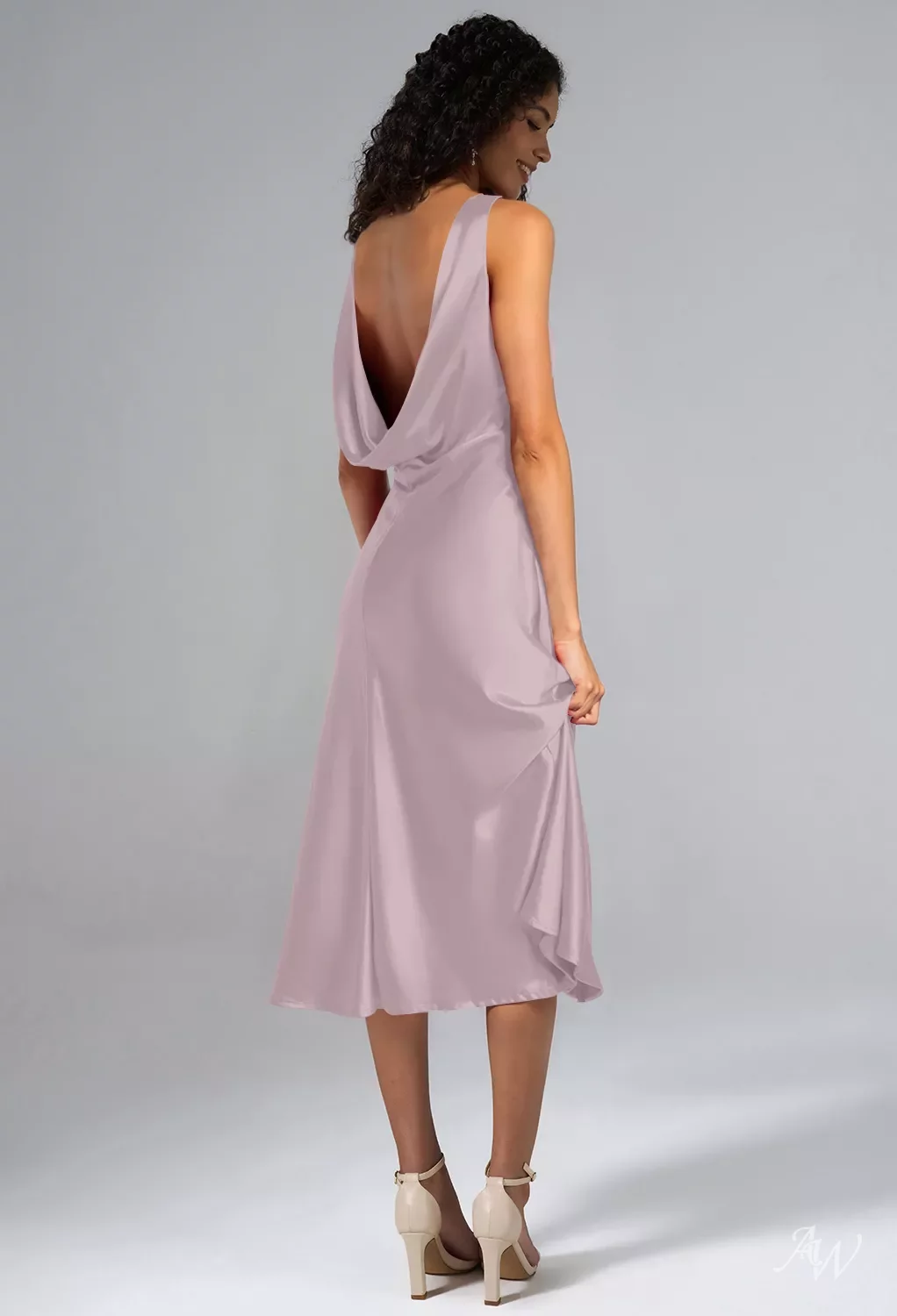 dusty rose dresses for wedding guest Bridesmaid this sophisticated dress will be your lovely partner Queendancer Women Floral Dusty Rose