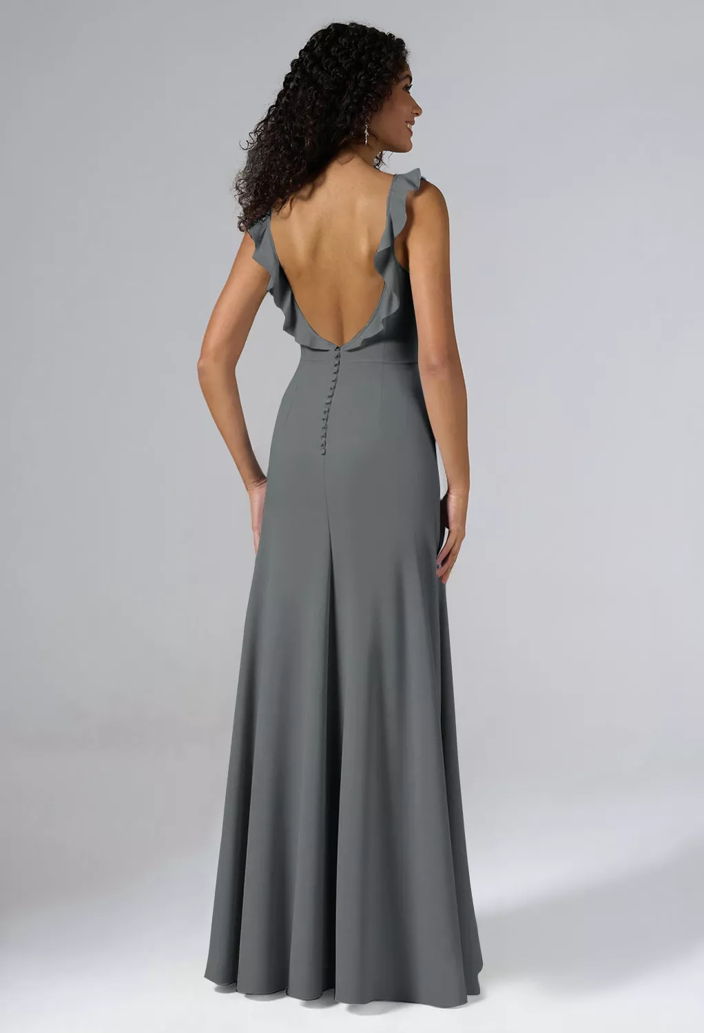 slim fit dress slacks Sorella Vita 9512 Charmeuse Satin Bridesmaid Dress – South Coast Brides main image 1
