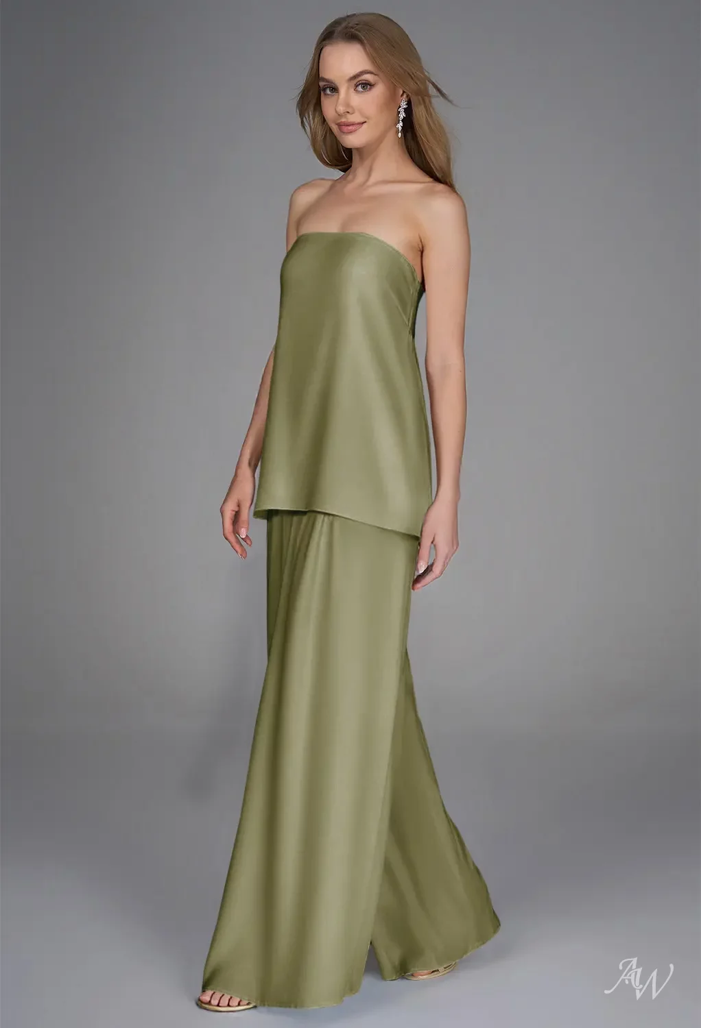 long sleeve chocolate brown dress Ellouisa Rib Maxi L | XL | | Womens Color::Custom Color-pls leave a note neckline frames your dcolletage LTL Plunge Maternity Chiffon Bridesmaid