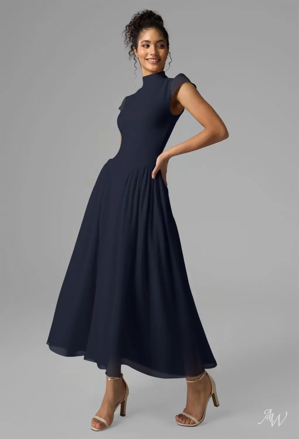 AW Aimee Dark Navy Bridesmaid Dresses | AW.Bridal Australia