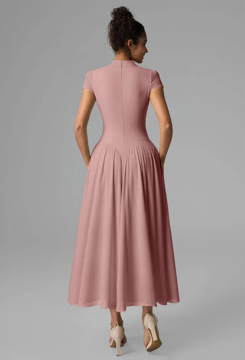 green emerald velvet dress Ella Light Pink Off Shoulder Formal Maxi Dress