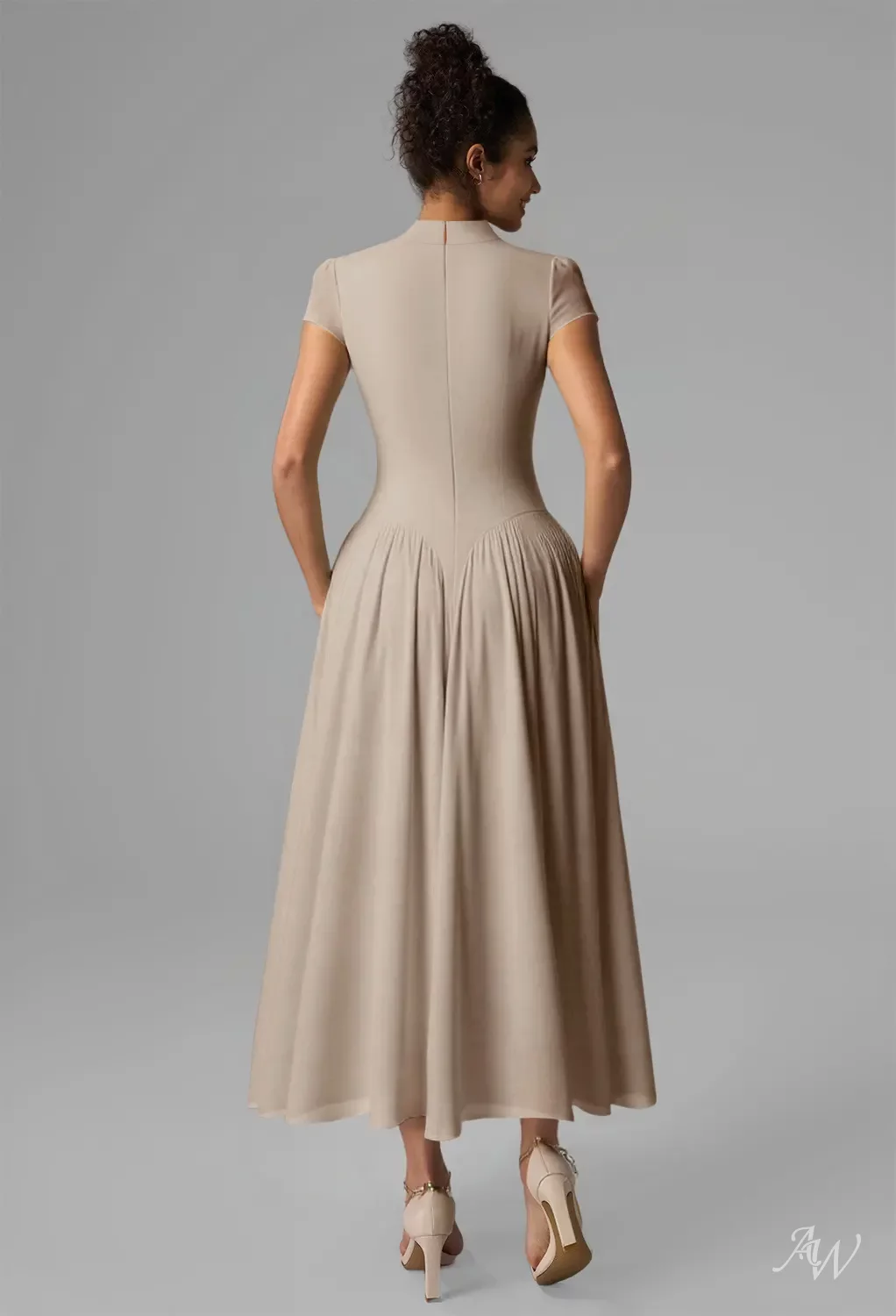 AW Aimee Taupe Bridesmaid Dresses