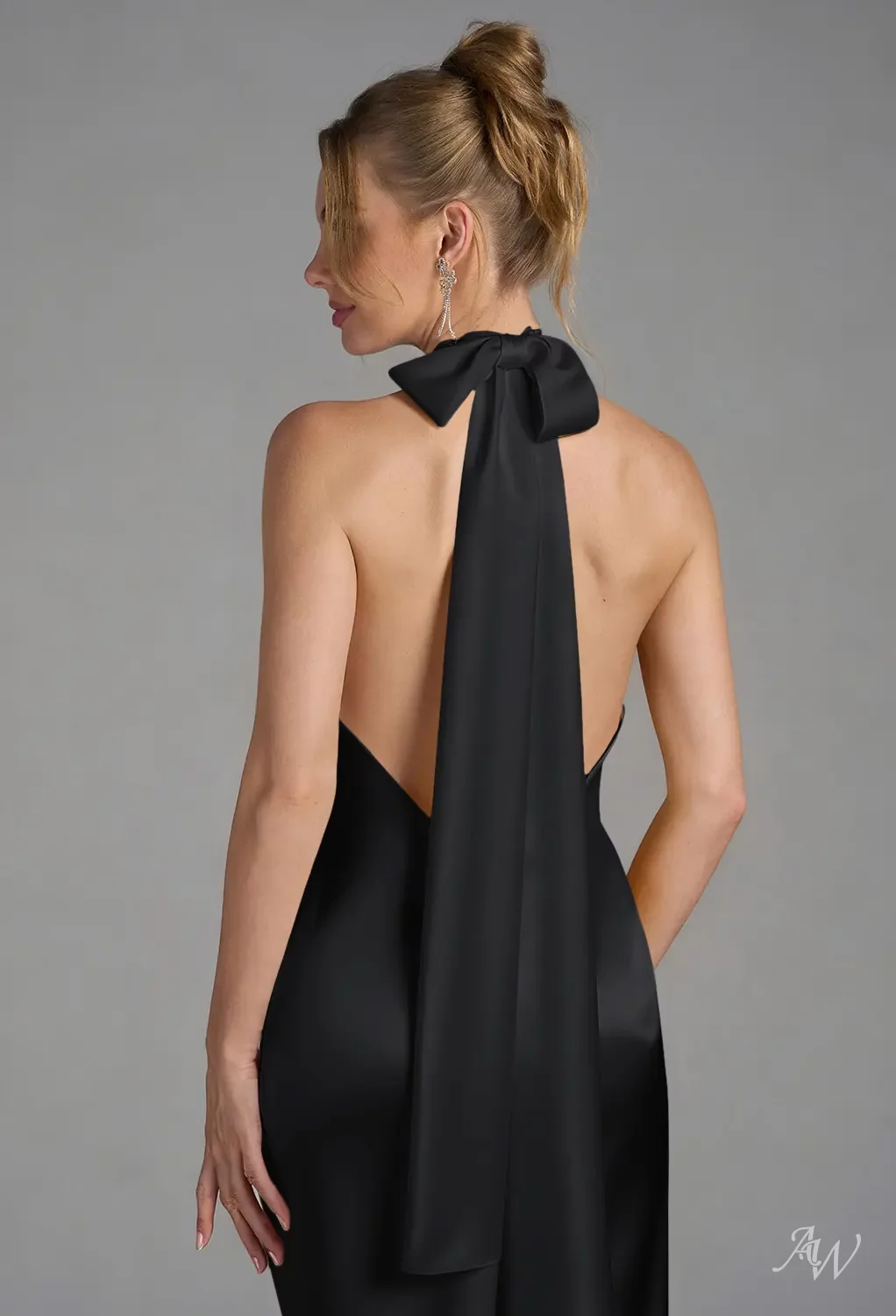 black bridesmaid dresses with scarf Sheila | Black Bandeau Maxi Dress With Scarf Detail main image 0