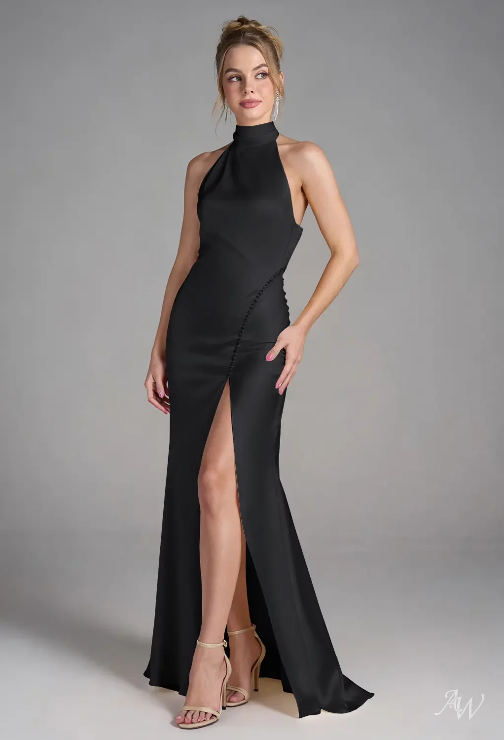 AW Carney Black Metallic Bridesmaid Dresses | AW.Bridal Australia
