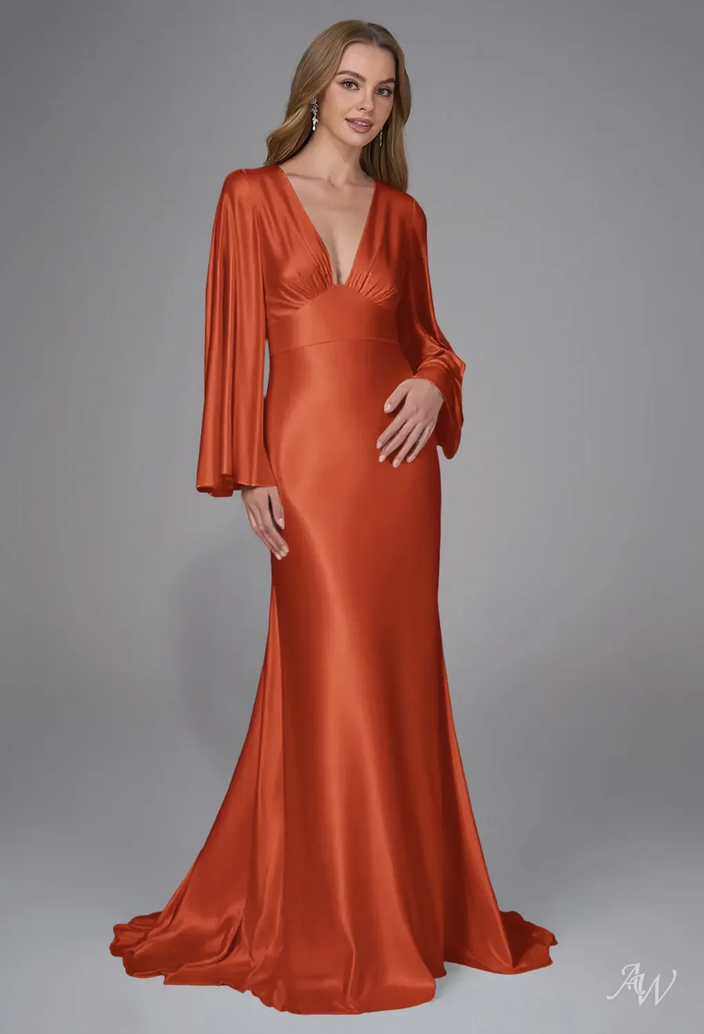 tangerine orange bridesmaid dresses Tangerine Halter Bridesmaid Dresses