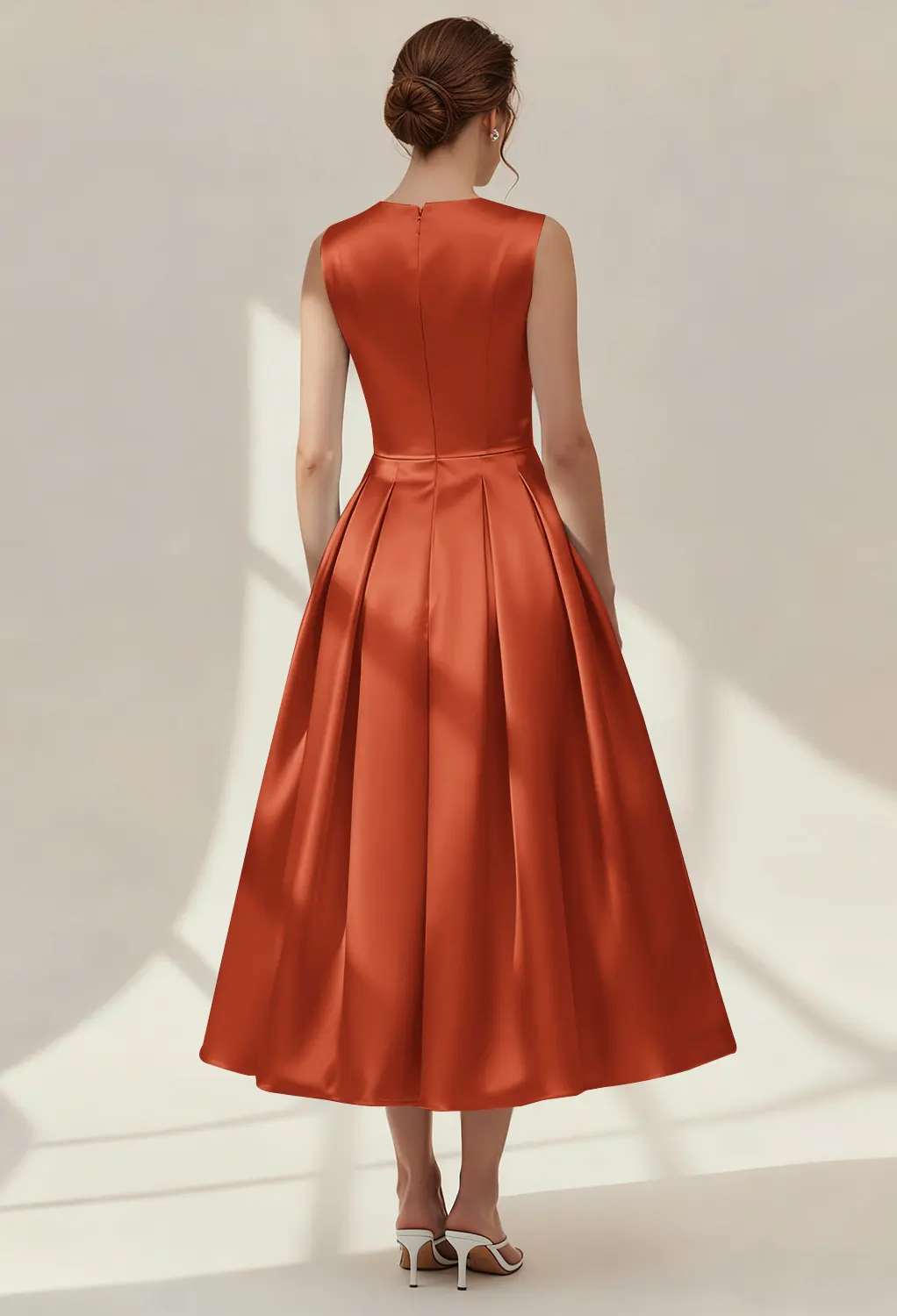 primrose bridesmaid dresses BABARONI One Shoulder Satin Long Dresses with Pockets-Dusty Blue, Dusty Blue / US0