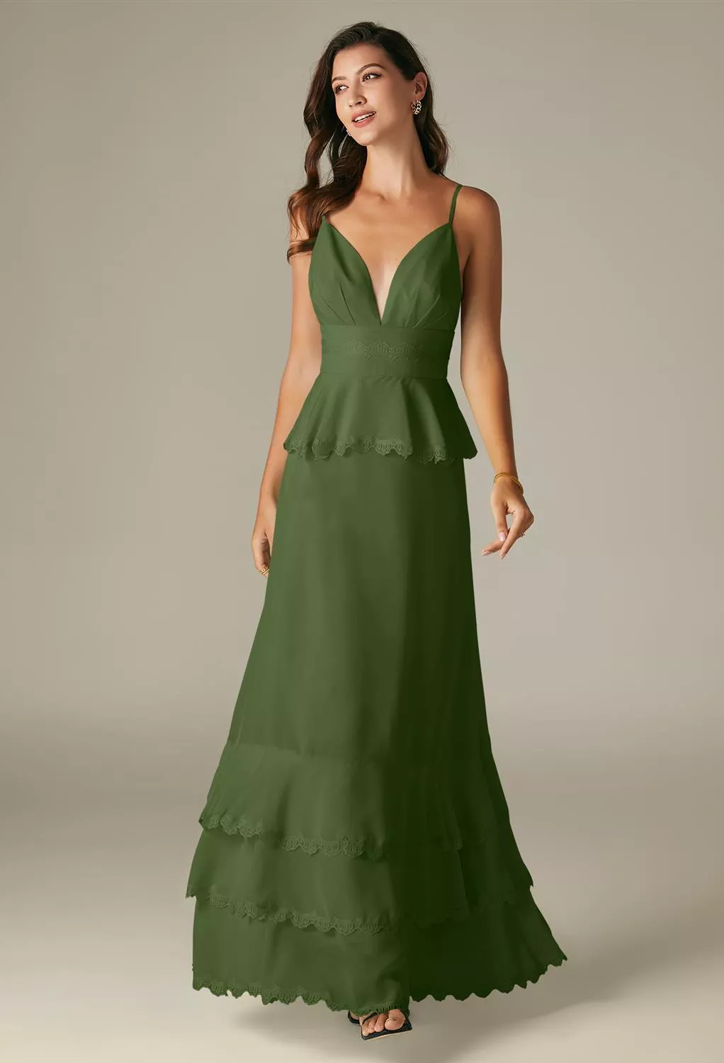 Green Olive Wedding Guest Dresses Page 3 | AW.Bridal