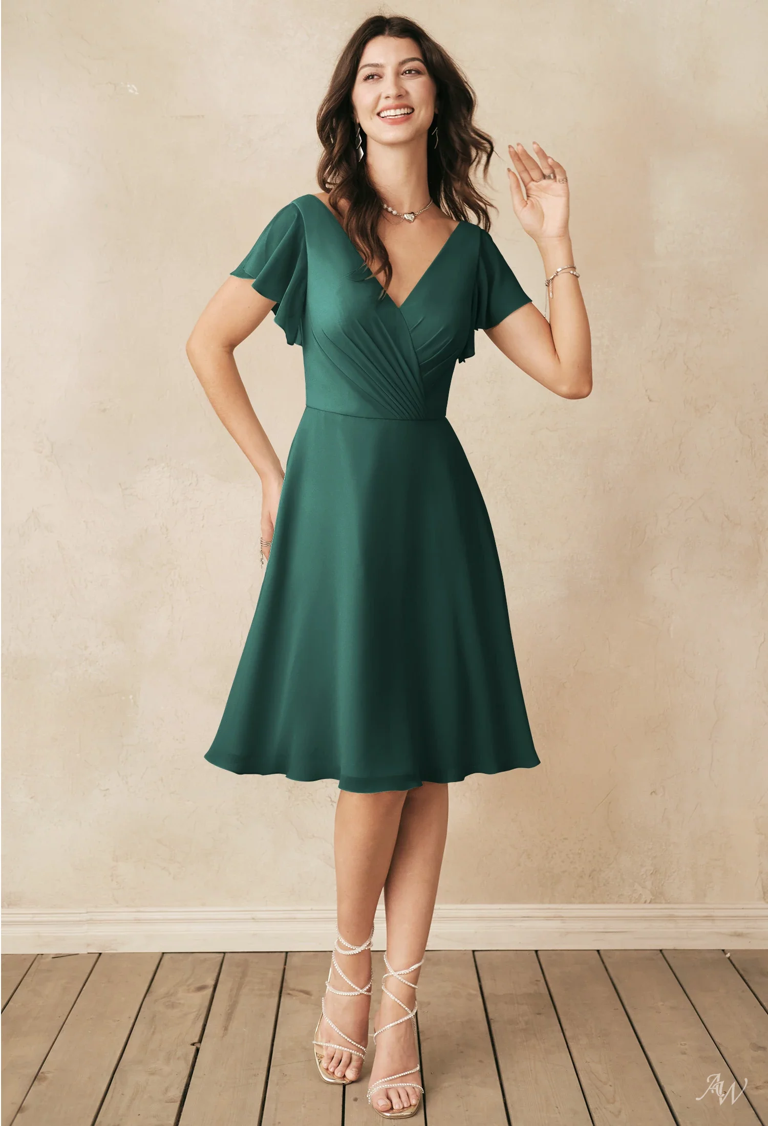 AW Megan Dark Emerald Bridesmaid Dresses | AW.Bridal Germany