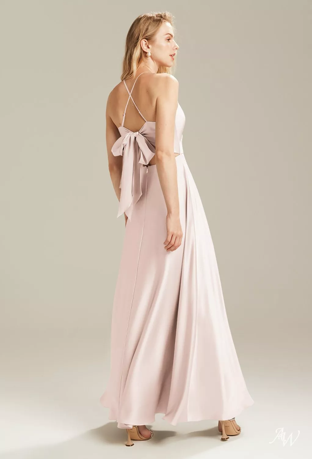 apricot bridesmaid dress Callie Dress in Apricot Crush Chiffon 14