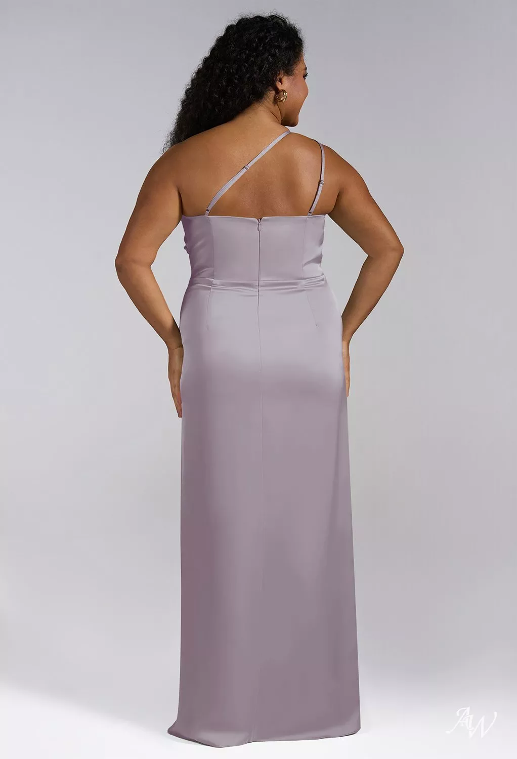 strapless open back dress Nicoblu Regina Belted Silk Kaftan in Precious Malachite Plus