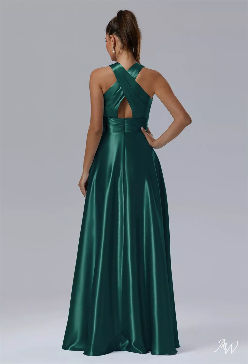 slim fit dress slacks Hunter Green Maxi Dress main image 0
