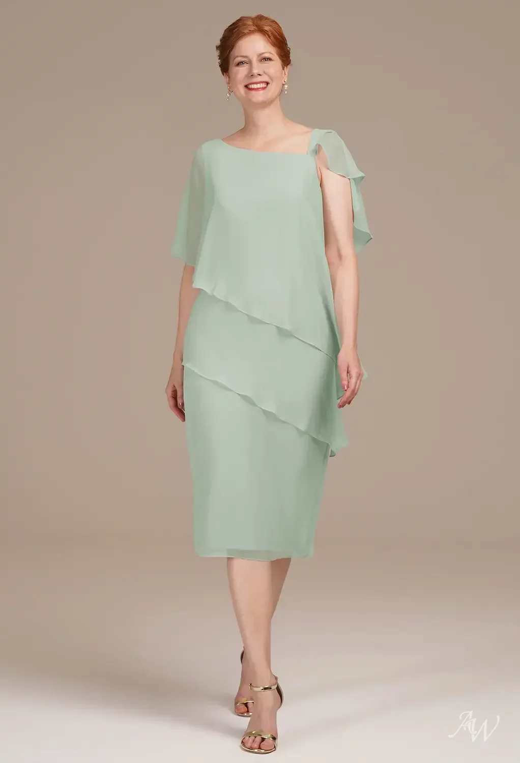 sage green mother of the bride dress short TDY Sage Green Short Infinity Bridesmaid Dress – Thedaintyard