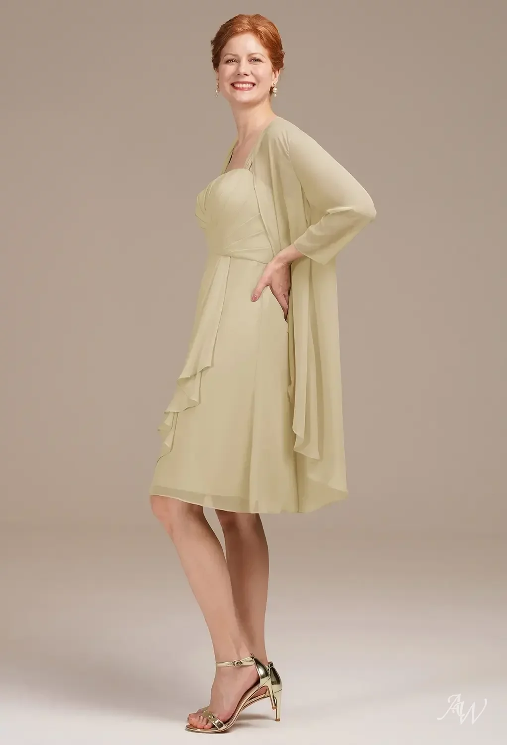 AW Sterope Champagne Mother of the Bride Dresses | AW.Bridal Germany