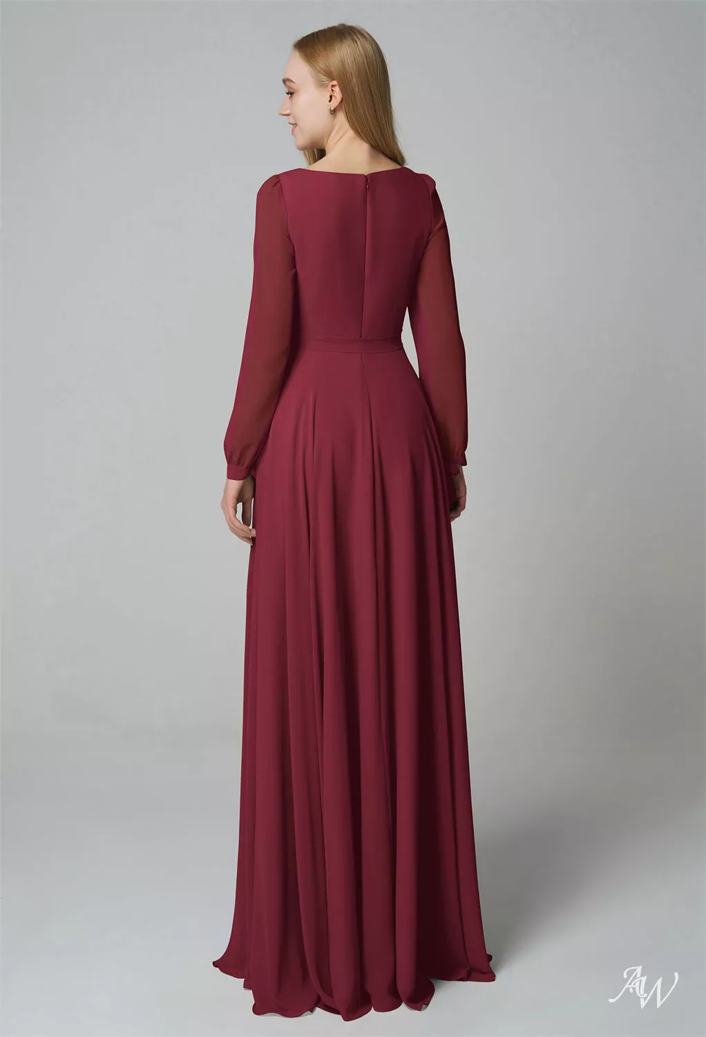 AW Syed Burgundy Bridesmaid Dresses | AW.Bridal Germany