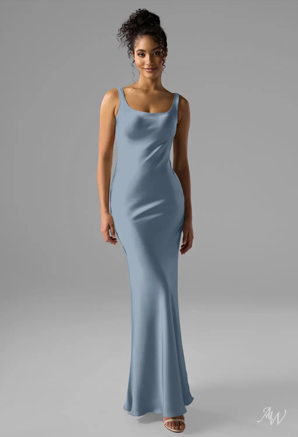 slate gray bridesmaid dresses Uncommonly Pretty Steel Gray Bridesmaid Dresses