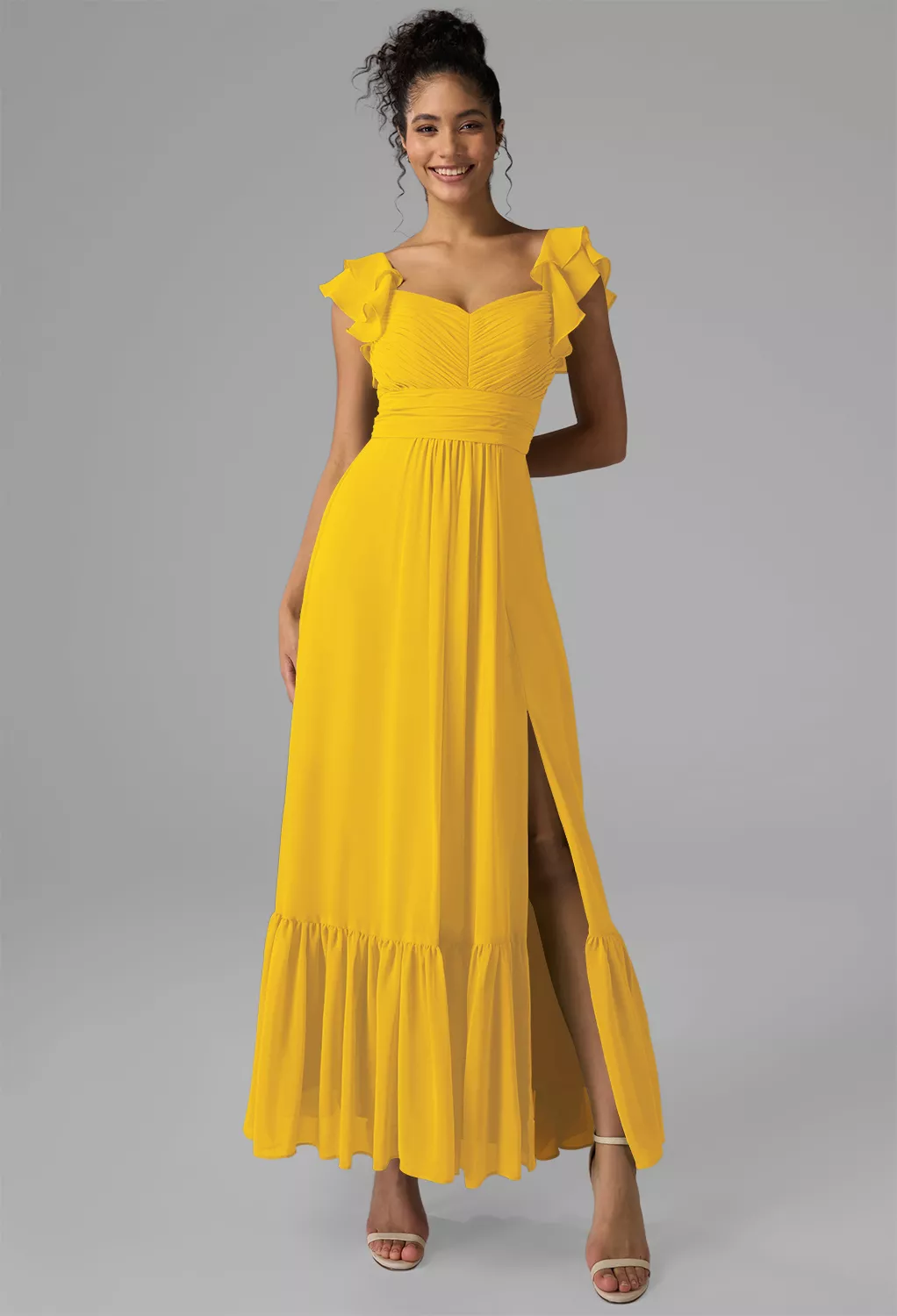 Mustard Yellow Graduation Dresses Page 2 | AW.Bridal