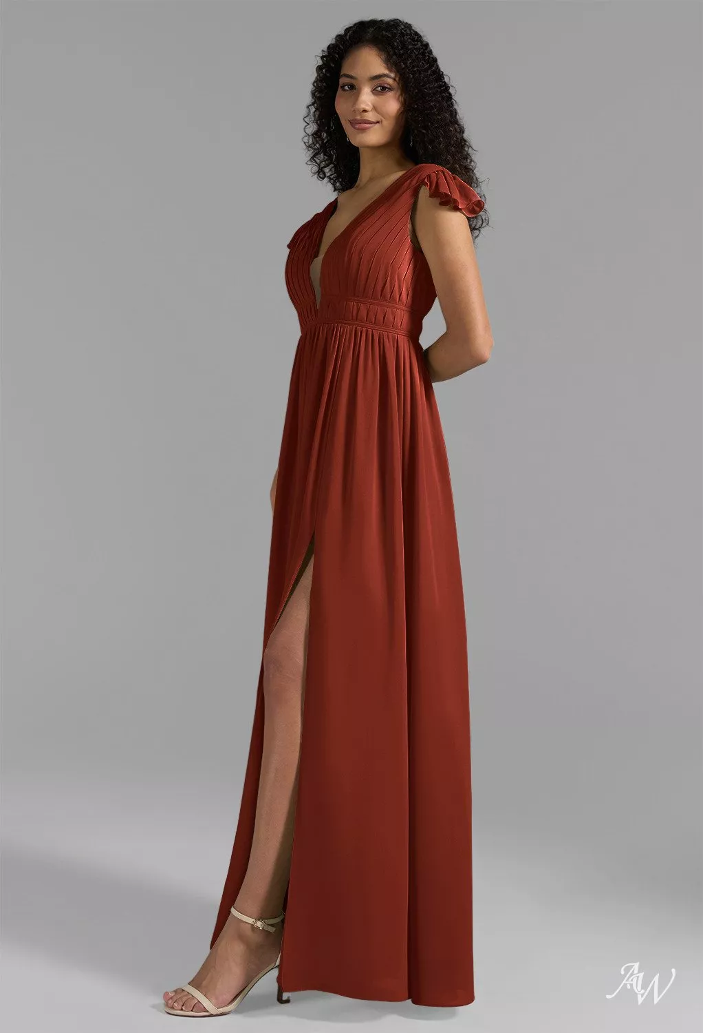 red carpet semi formal dresses Rust Adeline Gown main image 1