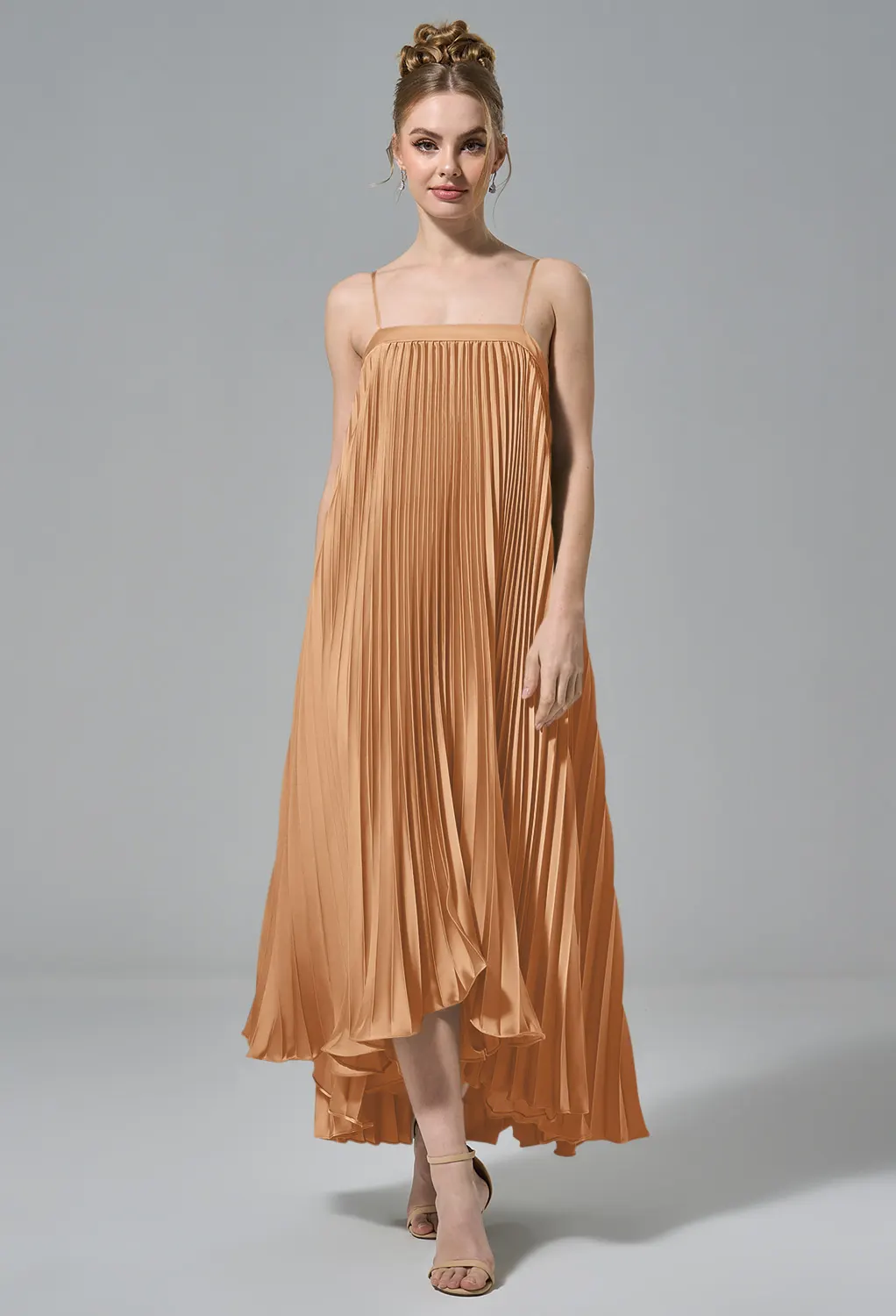 Pale Peach Beach Wedding Guest Dresses | AW.Bridal