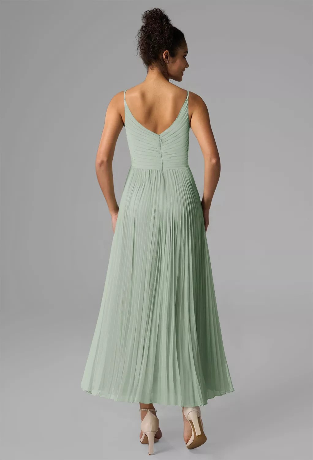 light green dress for graduation Green Tulle Long Prom Dress, Green A line Formal Graduation Dresses US 8 / Green main image 0