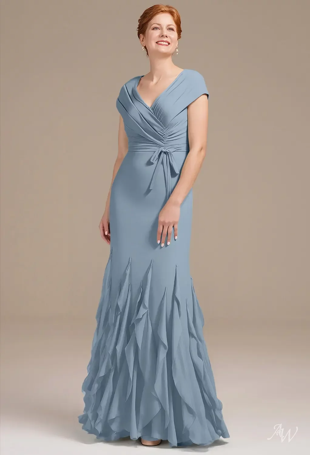 AW Ela Light Dusty Blue Mother of the Bride Dresses | AW.Bridal Germany