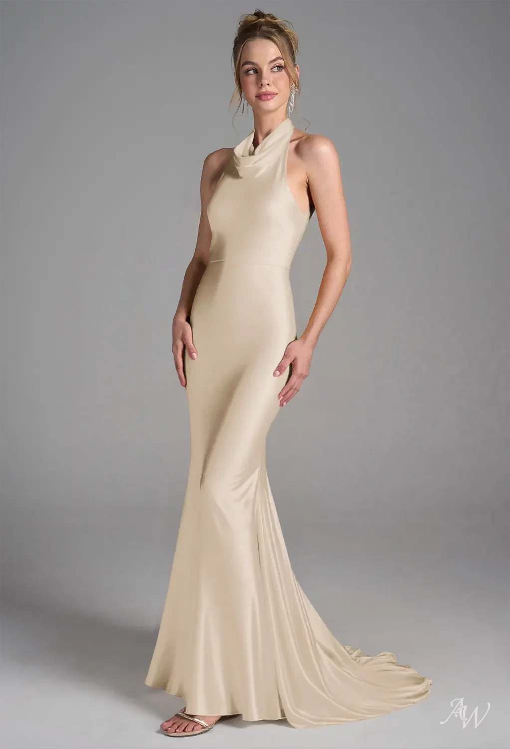 charmeuse champagne bridesmaid dresses Champagne Sexy Chic Silky Mismatched Soft Satin Mermaid Long Bridesmai