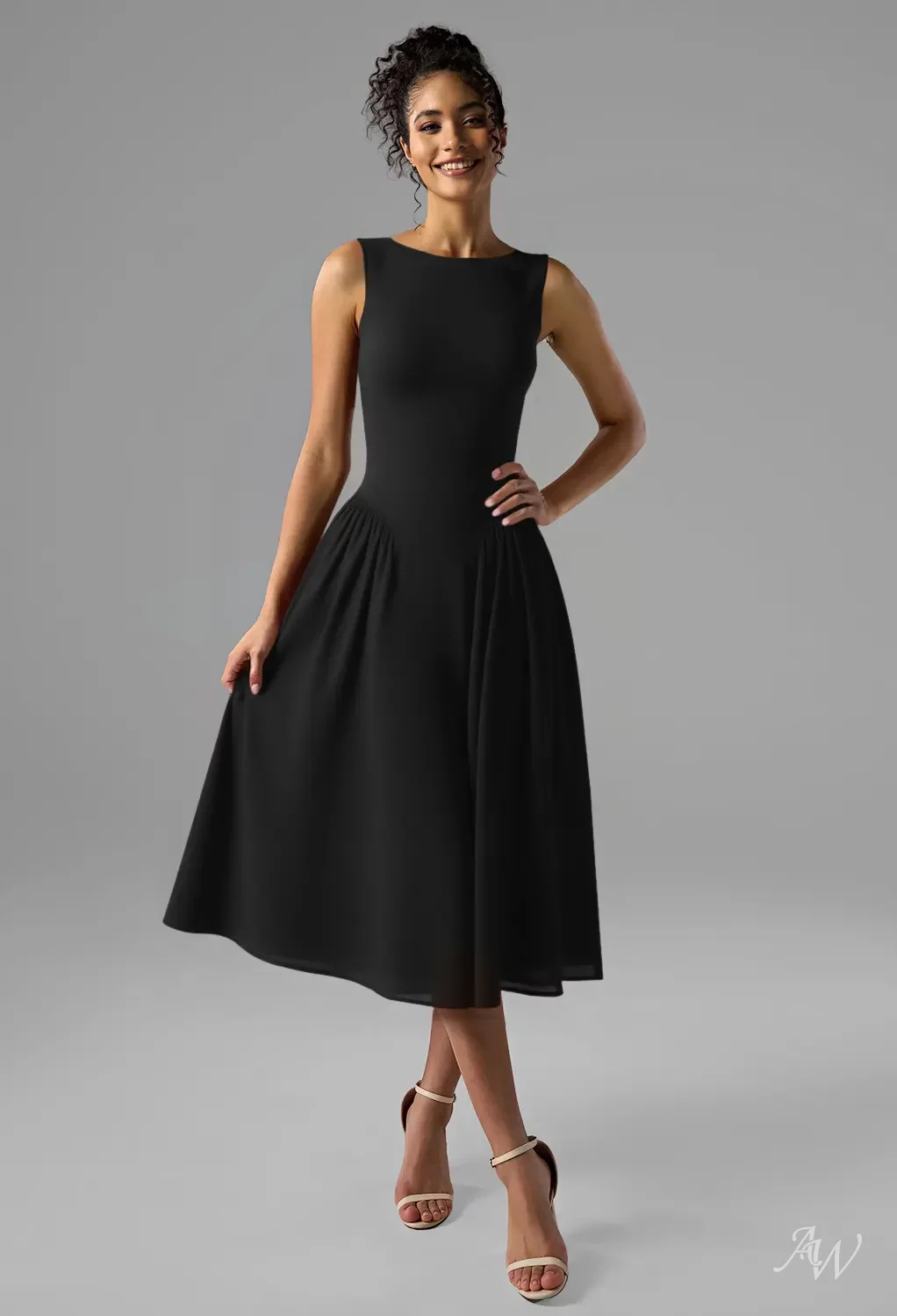 AW Ernestine Black Bridesmaid Dresses | AW.Bridal Germany