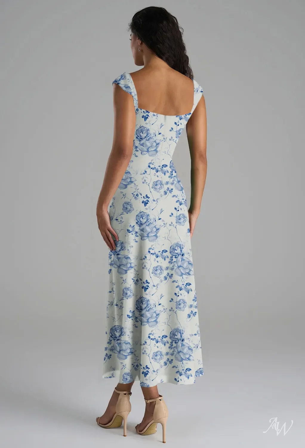 blue floral easter dress Jessie Dress in Bloom Gingham XXS