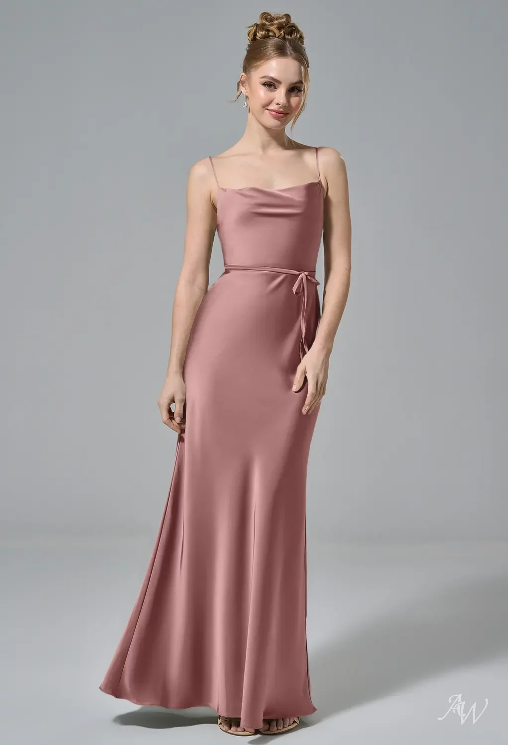champagne yellow bridesmaid dresses Terracotta Bridesmaid Dresses Chiffon Mismatched – Lisposa main image 1