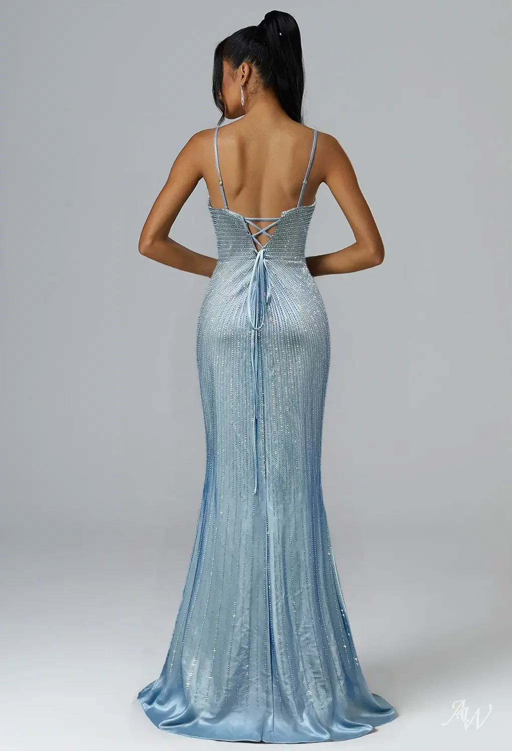 AW Asiya Dusty Blue Dresses | AW.Bridal Germany
