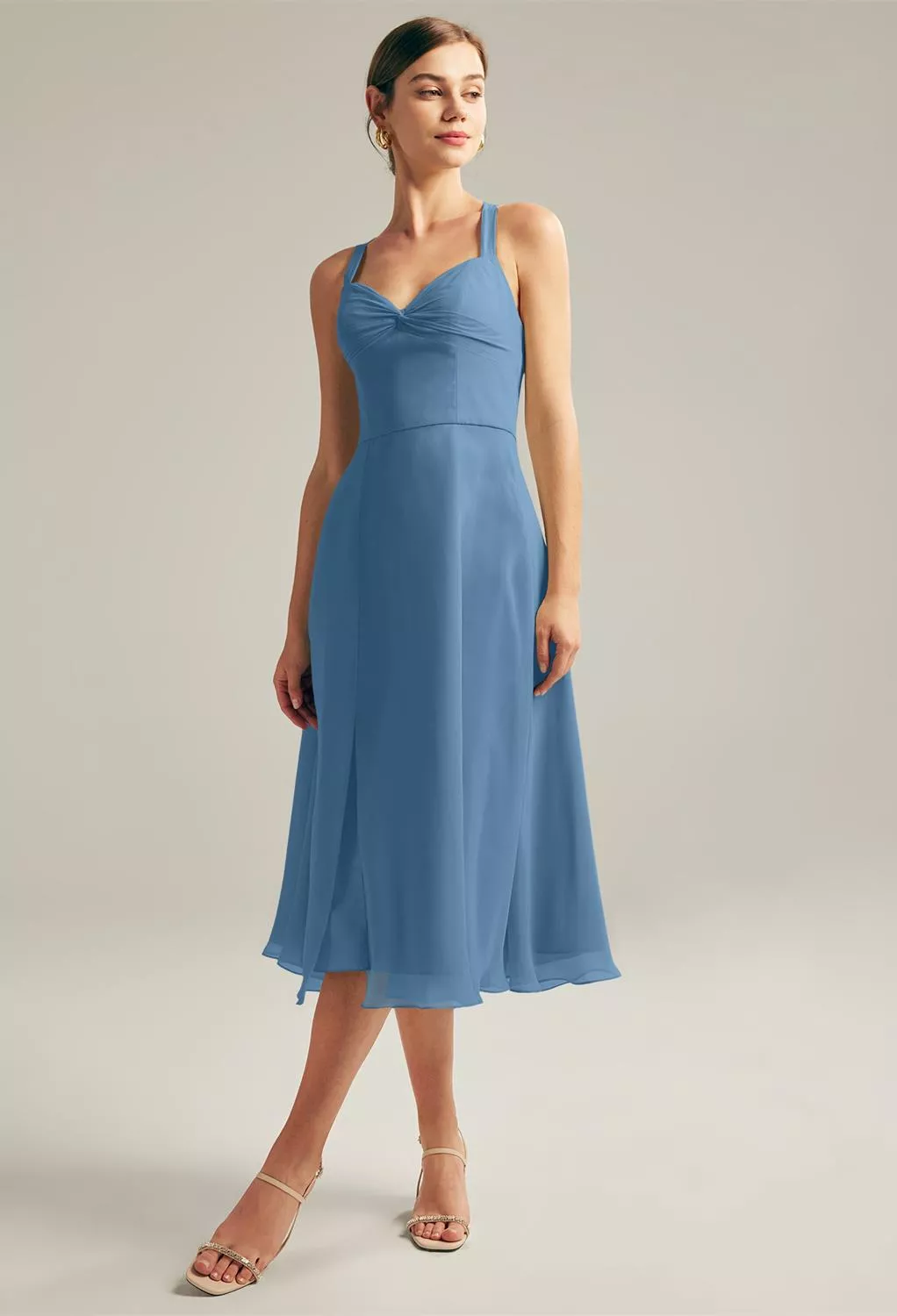 AW Gemma Staubblau  Kleider für Hochzeitsgäste