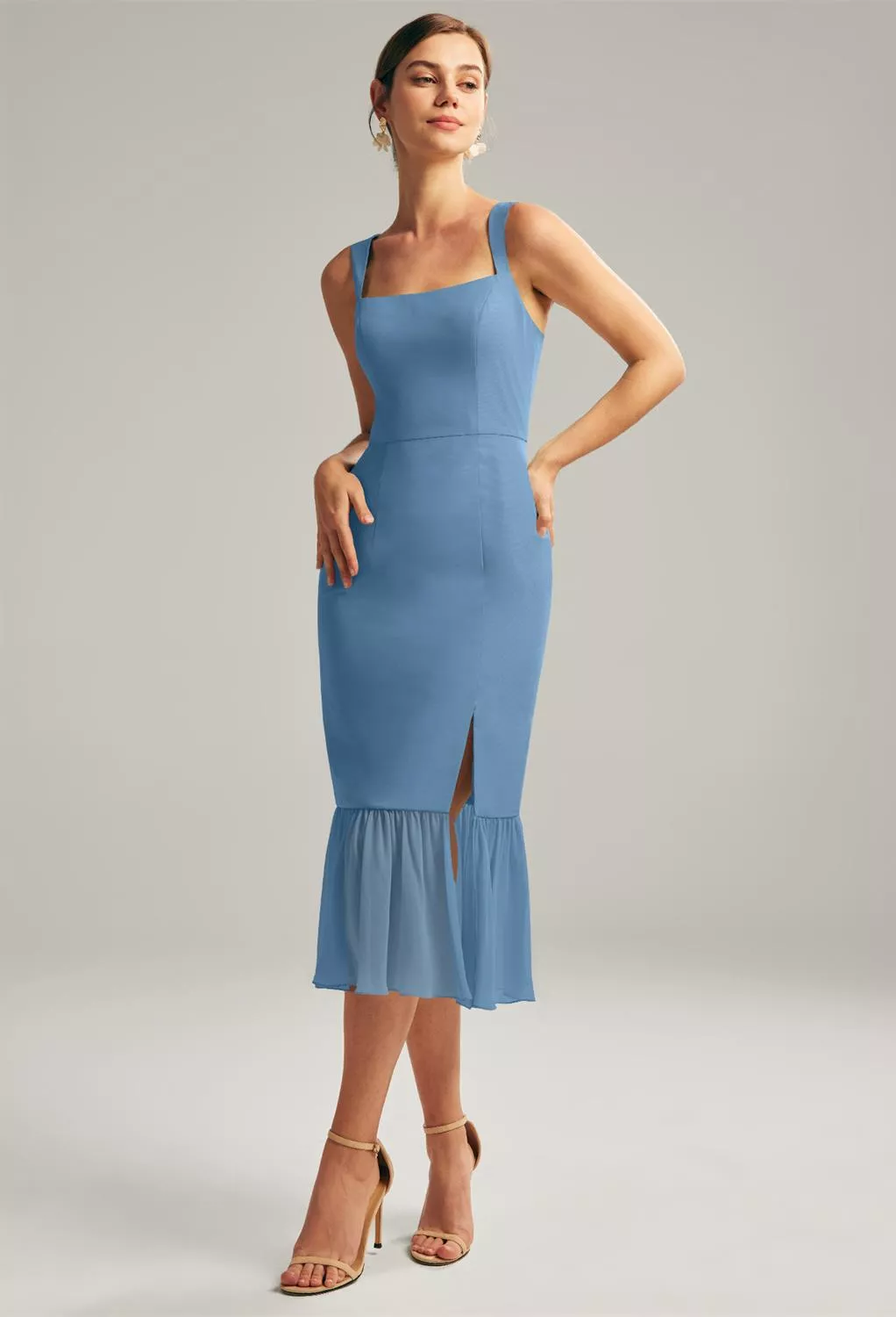 AW Merbok Staubblau  Kleider für Hochzeitsgäste