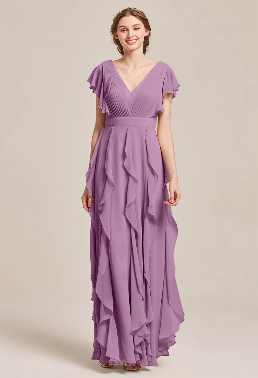 AW Vinnie Orchideen-Nebel  Brautjungfernkleider