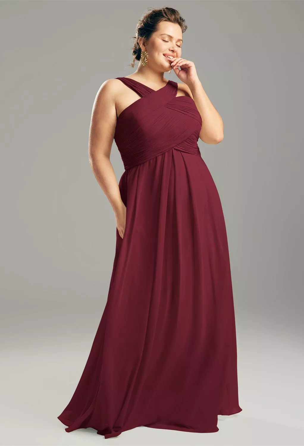 AW Vienna Burgunderrot  Brautjungfernkleider