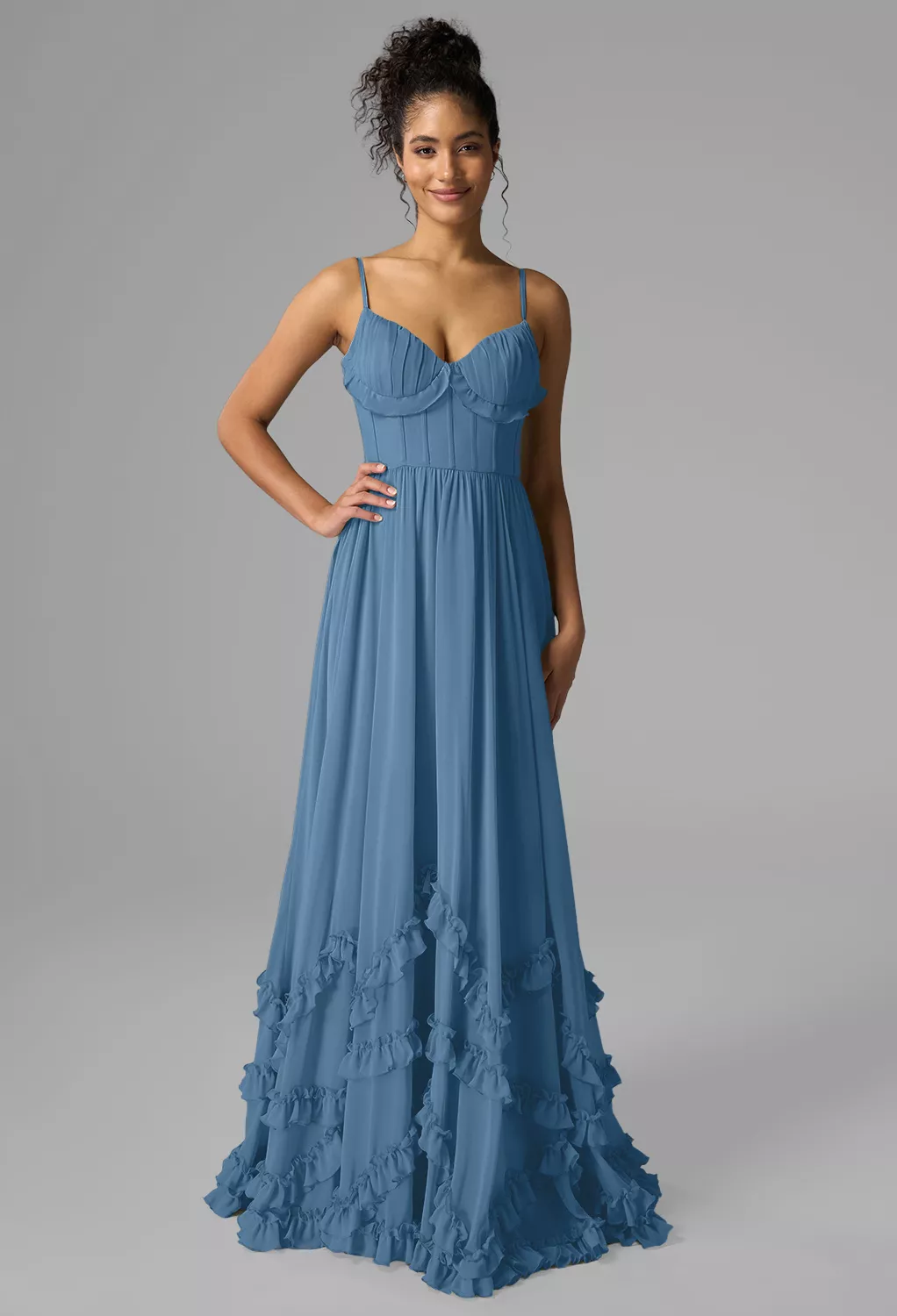 AW Kaitlin Staubblau  Kleider für Hochzeitsgäste