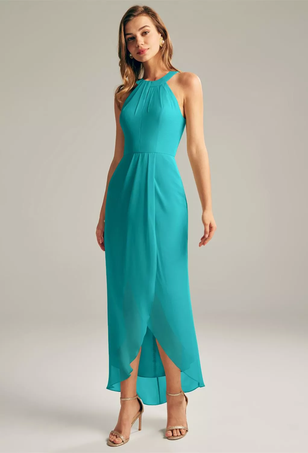 Turquesa Vestidos para Invitadas de Boda en el Jardín | AW.Bridal, image size:1022x1500