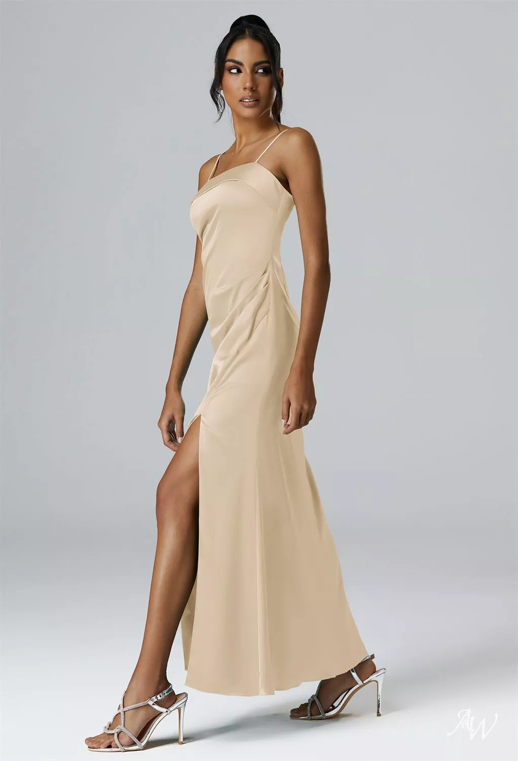 AW Ritenuto Champán Vestidos de Dama de Honor