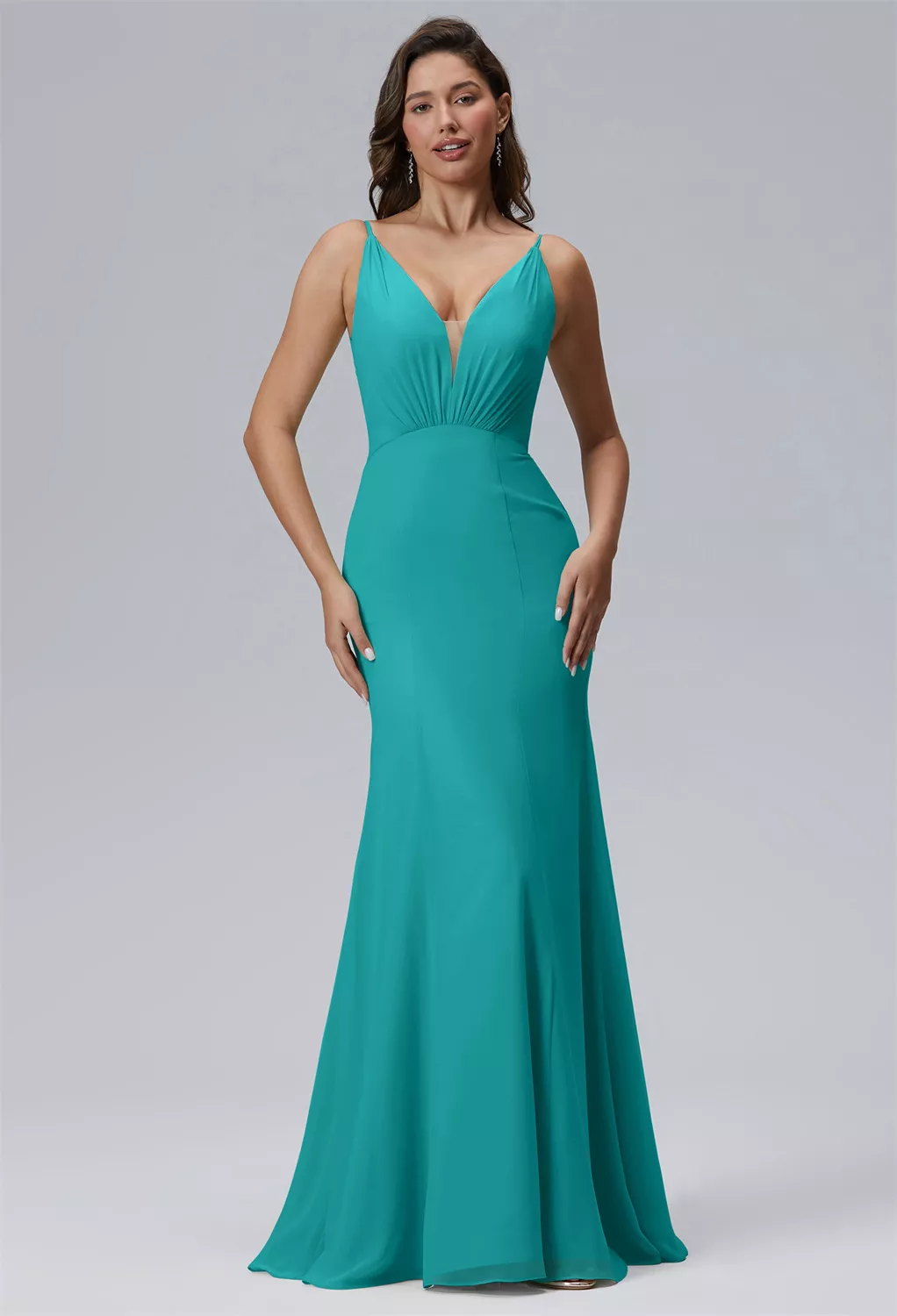 Turquesa Vestidos para Invitadas de Boda Campestre Page 2 | AW.Bridal, image size:1022x1500