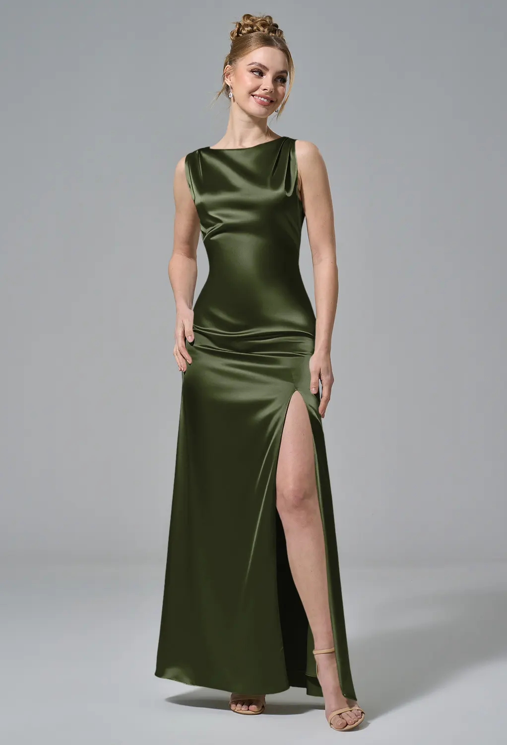 Olive Green Damas De Honor Verde Gold Maid Of Honor, Olive Bridesmaids