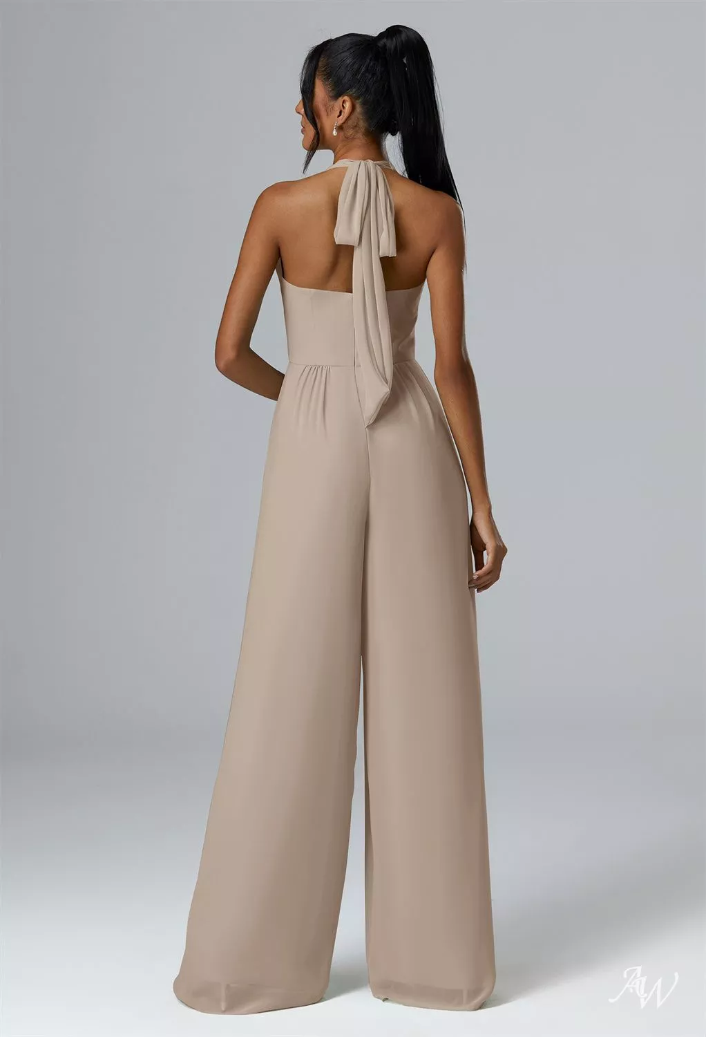 AW Semplice Taupe Robes Demoiselle d'Honneur image2