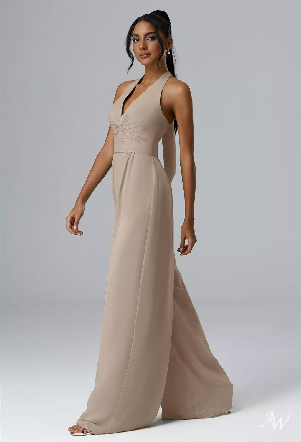 AW Semplice Taupe Robes Demoiselle d'Honneur image3