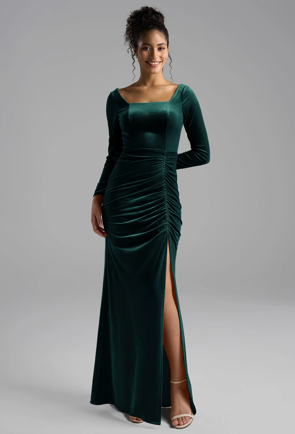 AW Harris Vert chasseur  Robes Demoiselle d'Honneur