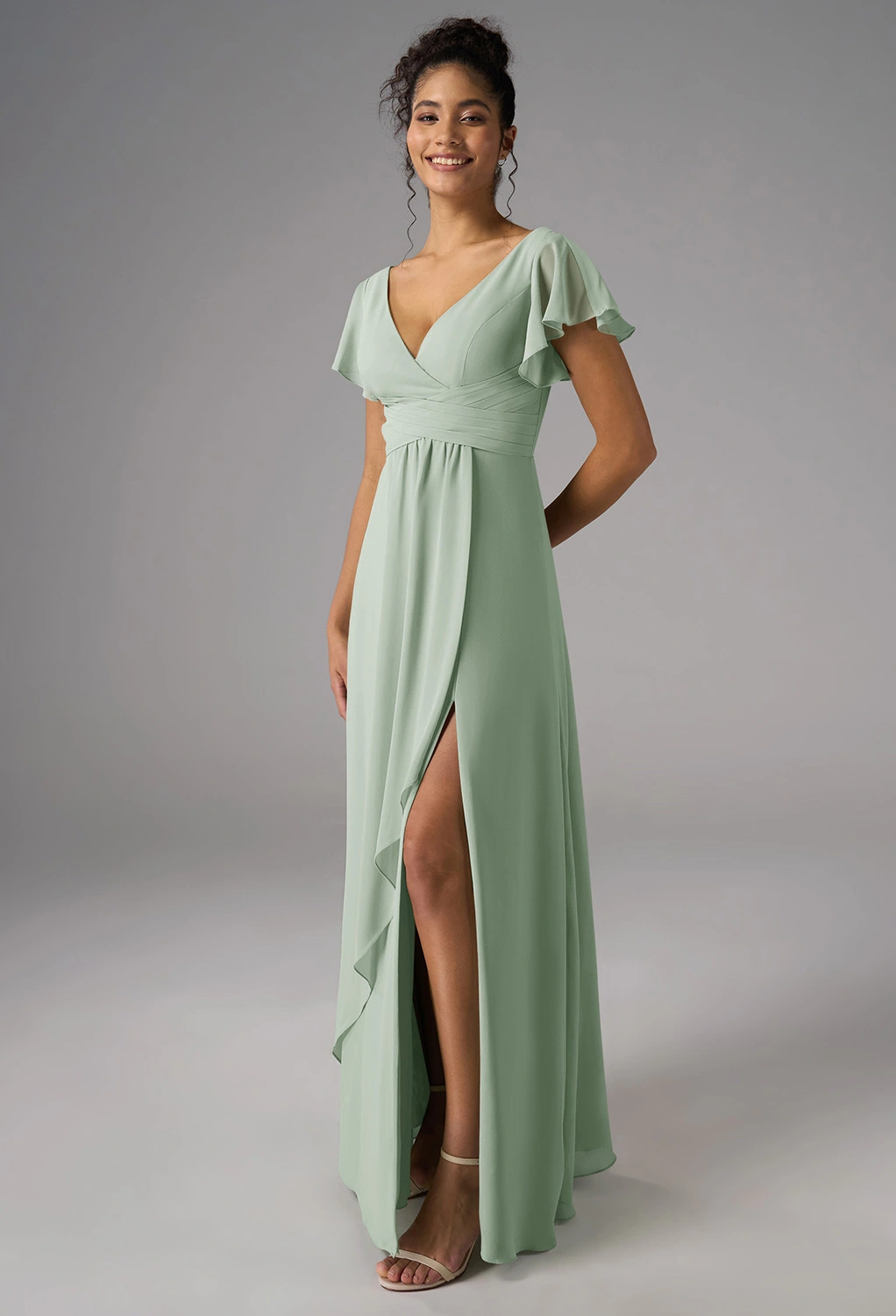 AW Maizie Vert sauge  Robes Demoiselle d'Honneur