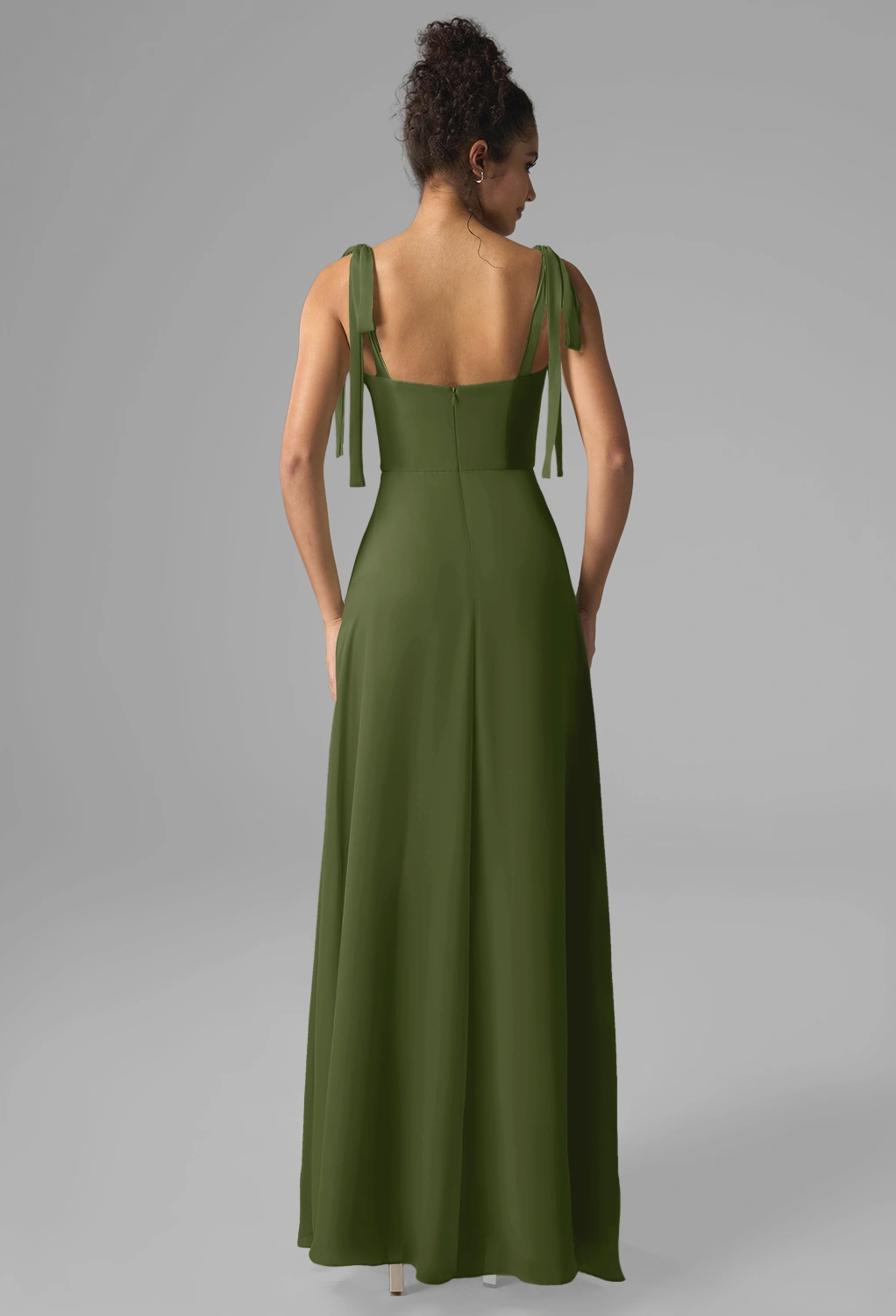 AW Hafsah Vert olive  Robes Demoiselle d'Honneur